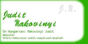 judit makovinyi business card